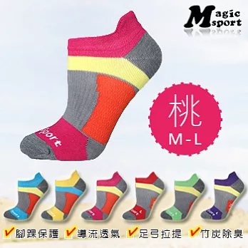 Magic美肌刻-運動機能襪JG-382M桃M-L