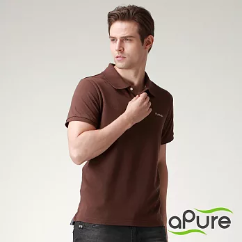 【aPure】PureSun高彩POLO衫-男生-咖啡XL咖啡