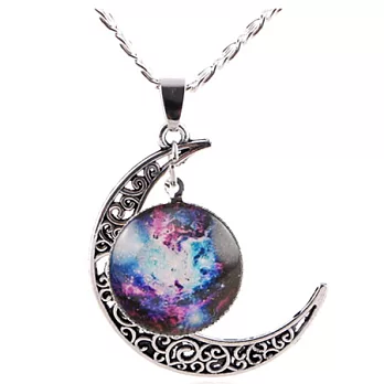 A+ accessories 你是我的星球(1)-仲夏夜之月伴星空達人手作項鍊 (6色可選)02 (星雲)
