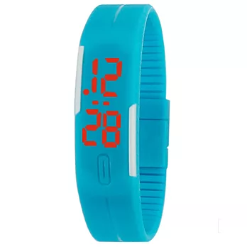 Watch-123 致青春之型色隨我-繽紛觸控LED智能手環腕錶 (8色可選)瑞典藍