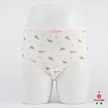 【anny pepe】女童玫瑰三角褲_美國精梳棉110白
