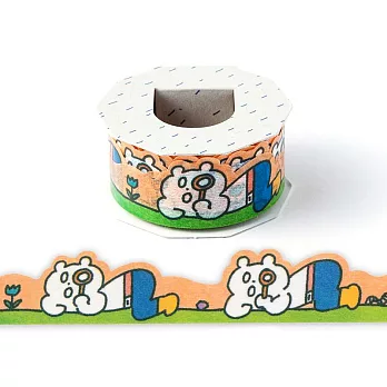 AIUEO和紙膠帶 探險熊