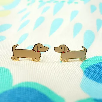 Little OH! 小臘腸 手作耳環-奶油