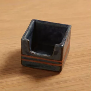 【西海陶器】波佐見燒枡型調味碟/筷架(藍)