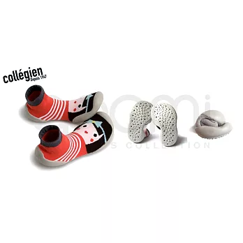 Collegien法國手工襪鞋 粉藍東洋妹~22.5淺灰