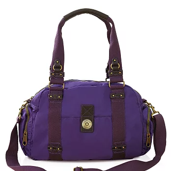 CHENSON 防潑水情侶三用饅頭包包 A4 紫色(CG56533-V)