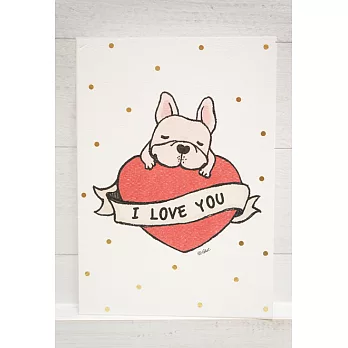 鬼畫福 裸背線裝筆記本-I LOVE U