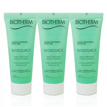 BIOTHERM 碧兒泉 極水感活泉平衡柔珠潔顏膠 20ml*3