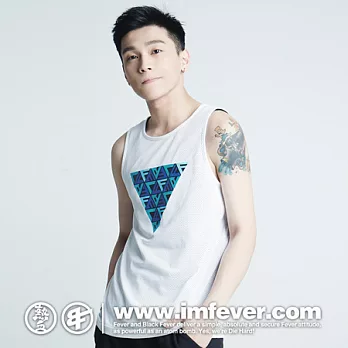 熱血FEVER TRIANGLE 背心M白色
