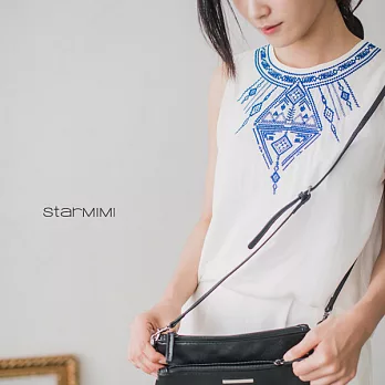 【StarMIMI】民俗繡花後開釦背心*S白