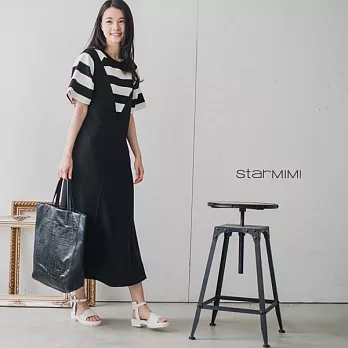 【StarMIMI】前立體車線背心洋裝*FREE黑