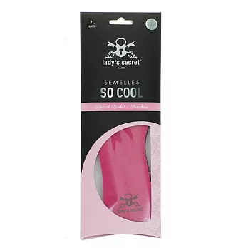 法國Lady’s Secret閨秘- 足部除臭舒適透氣鞋墊- So Cool!桃紅色