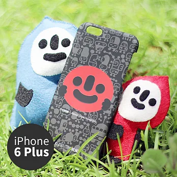iPhone 6 Plus/6s Plus 手機殼 5.5吋【GO! Smiling 微笑出發 - 嘿嘿黑】- WaKase