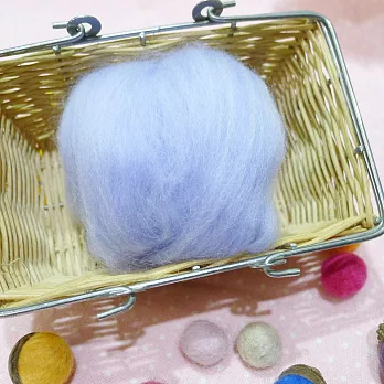 美麗諾羊毛-MK1粉紫100g【超柔細】