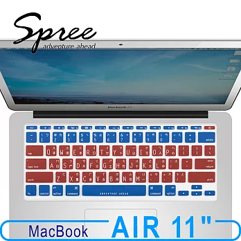 Spree Palette Macbook Air11吋鍵盤膜紅藍