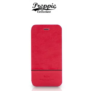 【Kajsa】 iPhone6Plus黑曜尊爵站立皮套- Premier櫻桃紋紅/黑線