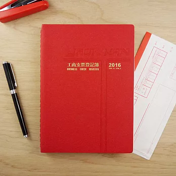 《Conifer》【永恆經典】活頁支票登記簿.25K紅色