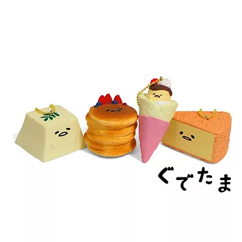 《Sanrio》蛋黃哥泡棉材質造型吊鍊(水果鬆餅)