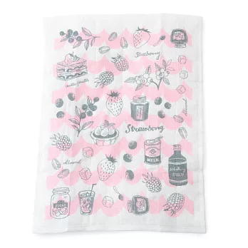 【Afternoon Tea】SweetsTea蚊帳吸水布(粉紅草莓)