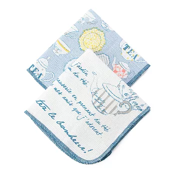 【Afternoon Tea】午茶紀念廚房抹布2入組(藍色)