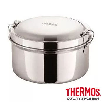 【THERMOS 膳魔師】不鏽鋼便當盒14cm (Z-LB-14)不銹鋼色