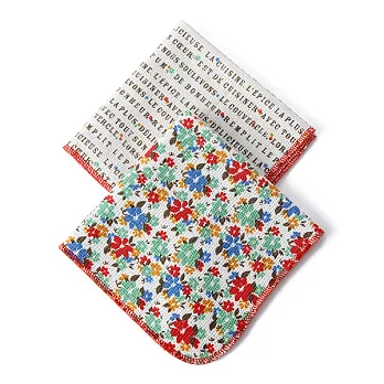 【Afternoon Tea】里昂花園抹布2件組(紅色)