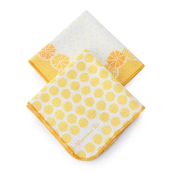 【Afternoon Tea】柑橘圓點抹布2入組(橘色)