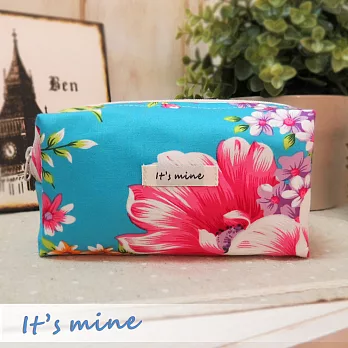It’s mine 化妝包系列-花開囍福-藍