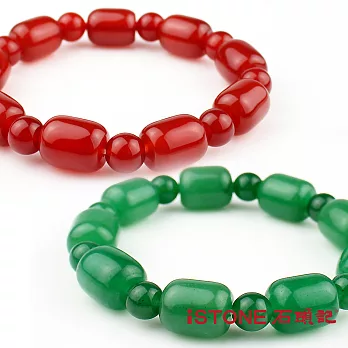 石頭記 圓潤玉珠情人手鍊套組