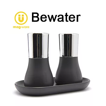 【Bewater】自動吸力開關鹽、胡椒瓶-灰色 簡單便利廚房用品!!灰色