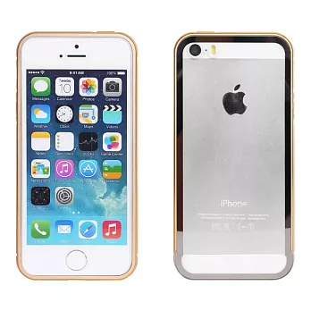 【BIEN】iPhone 5/5S 新潮雙色雙件金屬邊框 (金)
