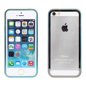 【BIEN】iPhone 5/5S 新潮雙色雙件金屬邊框 (藍)