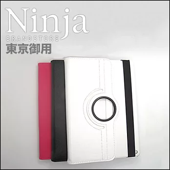 【東京御用Ninja】iPad Air 2新iPad第六代專用360度調整型站立式保護皮套（桃紅色）