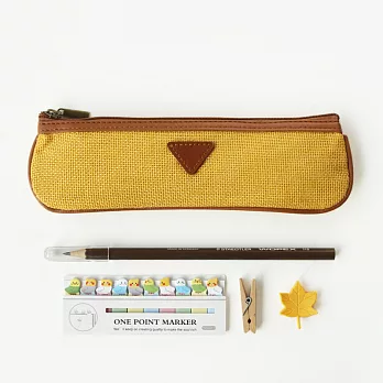 是麻!自然素材小袋袋‧黃色