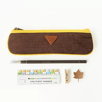 是麻!自然素材小袋袋‧咖色