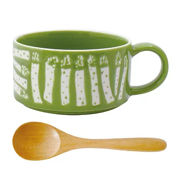 【Afternoon Tea】北歐蔬果湯杯木匙組(蘆筍)
