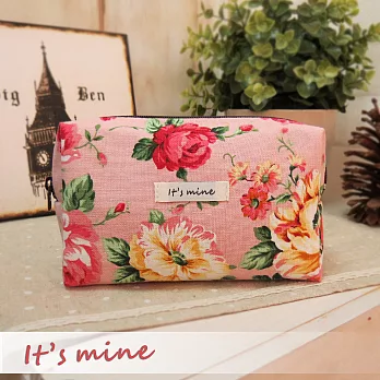 It’s mine 化妝包系列-玫瑰莊園-粉紅