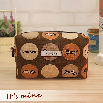 It’s mine 化妝包系列-遇見嘟嘟-咖啡