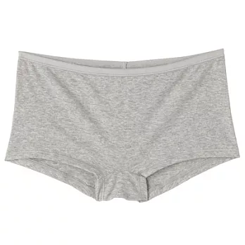 [MUJI 無印良品]女有機棉混彈性無側縫平口內褲灰色LL灰色
