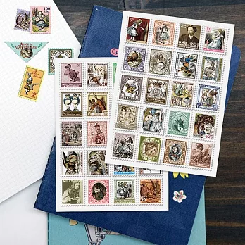 7321 Design郵票貼紙組V4-愛麗絲A01