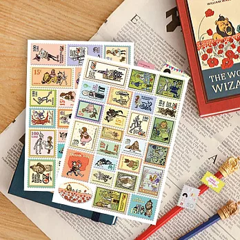 7321 Design郵票貼紙組V4-桃樂絲B02