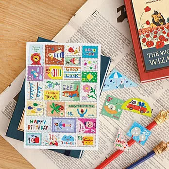 7321 Design郵票貼紙組V4-Aoz B01