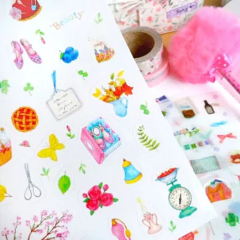 7321 Design Happy life 貼紙組v2-Zakka