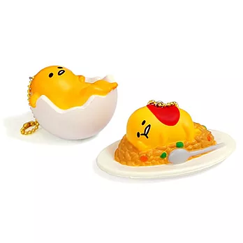 《Sanrio》蛋黃哥泡棉材質造型吊鍊(搖搖蛋殼床)