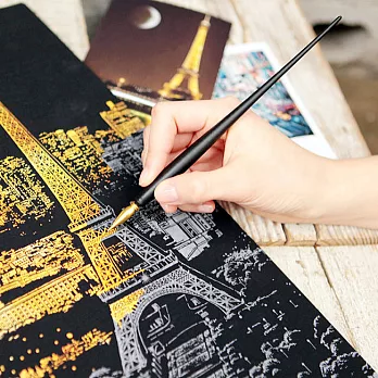 Lago 手刮城市金色夜景-專用刮刮筆