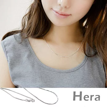 【Hera】赫拉 925純銀鍍18K閃亮蛇紋短項鍊/鎖骨鍊(時尚銀)