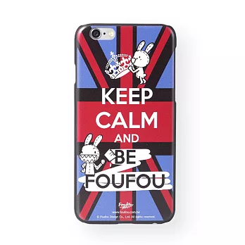 《Foufou x 火柴邦》iPhone6 Plus手機殼- Keep Calm and Be Foufou(黑)