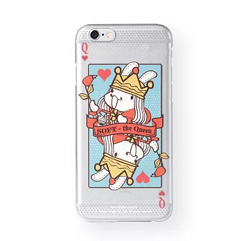 《Foufou x 火柴邦》iPhone6 Plus手機殼- Poker Queen透明