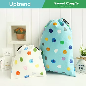Uptrend Sweet Couple 束口收納袋 (大*1 小*1)彩色球