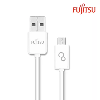FUJITSU富士通MICRO USB傳輸充電圓線-15CM (白)